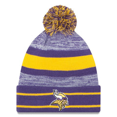 Team Logo Cuffed Knit Hat with Pom - Minnesota Vikings