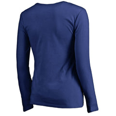 Women's Primary Logo V-Neck Long-Sleeve T-Shirt - New York Giants