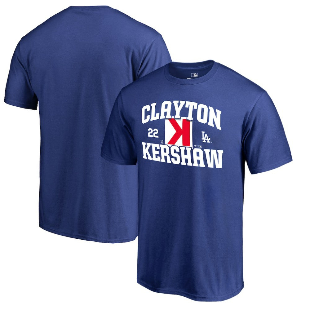 MLB Clayton Kershaw Los Angeles Dodgers Player Hometown Collection CK Strike T-Shirt