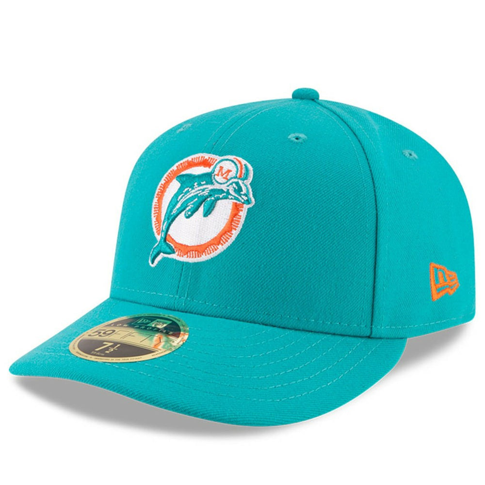 Omaha Throwback Low Profile 59FIFTY Fitted Hat - Miami Dolphins
