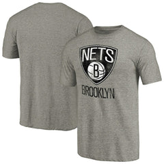 NBA Brooklyn Nets Distressed Team Logo Tri-Blend T-Shirt