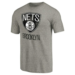 NBA Brooklyn Nets Distressed Team Logo Tri-Blend T-Shirt