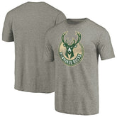 NBA Milwaukee Bucks Distressed Team Logo Tri-Blend T-Shirt