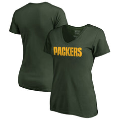 Women's Wordmark V-Neck T-Shirt - Green Bay Packers