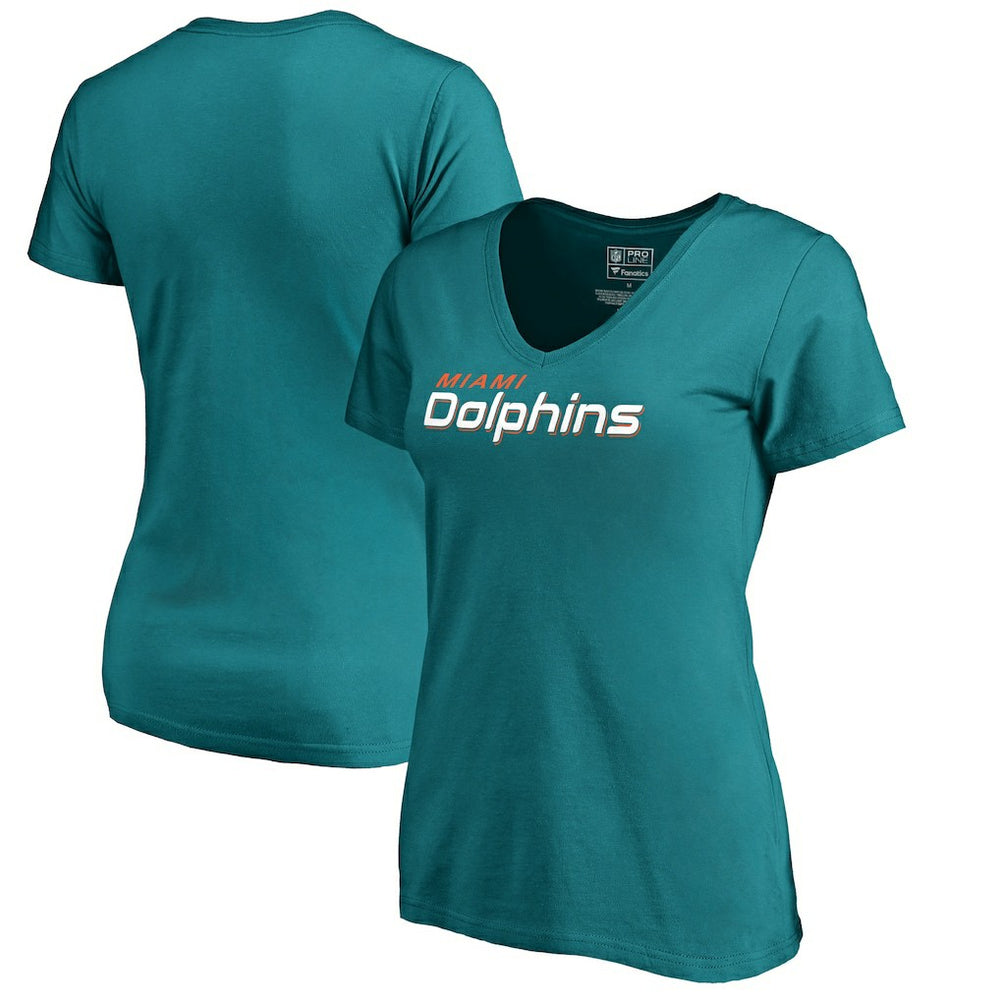 Women's Wordmark V-Neck T-Shirt - Miami Dolphins