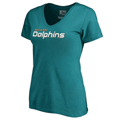 Women's Wordmark V-Neck T-Shirt - Miami Dolphins