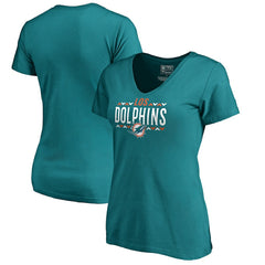 Women's Arriba V-Neck T-Shirt - Miami Dolphins
