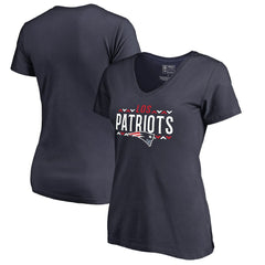 Women's Arriba V-Neck T-Shirt - New England Patriots