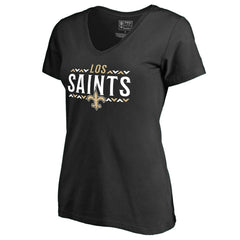 Women's Arriba V-Neck T-Shirt - New Orleans Saints
