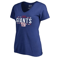 Women's Arriba V-Neck T-Shirt - New York Giants