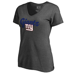 Women's Freehand V-Neck T-Shirt - New York Giants