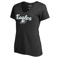Women's Freehand V-Neck T-Shirt - Philadelphia Eagles