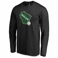 NBA Milwaukee Bucks Alternate Logo Long Sleeve T-Shirt