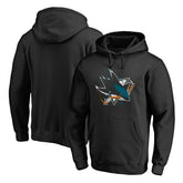 NHL Black San Jose Sharks Splatter Logo Pullover Hoodie