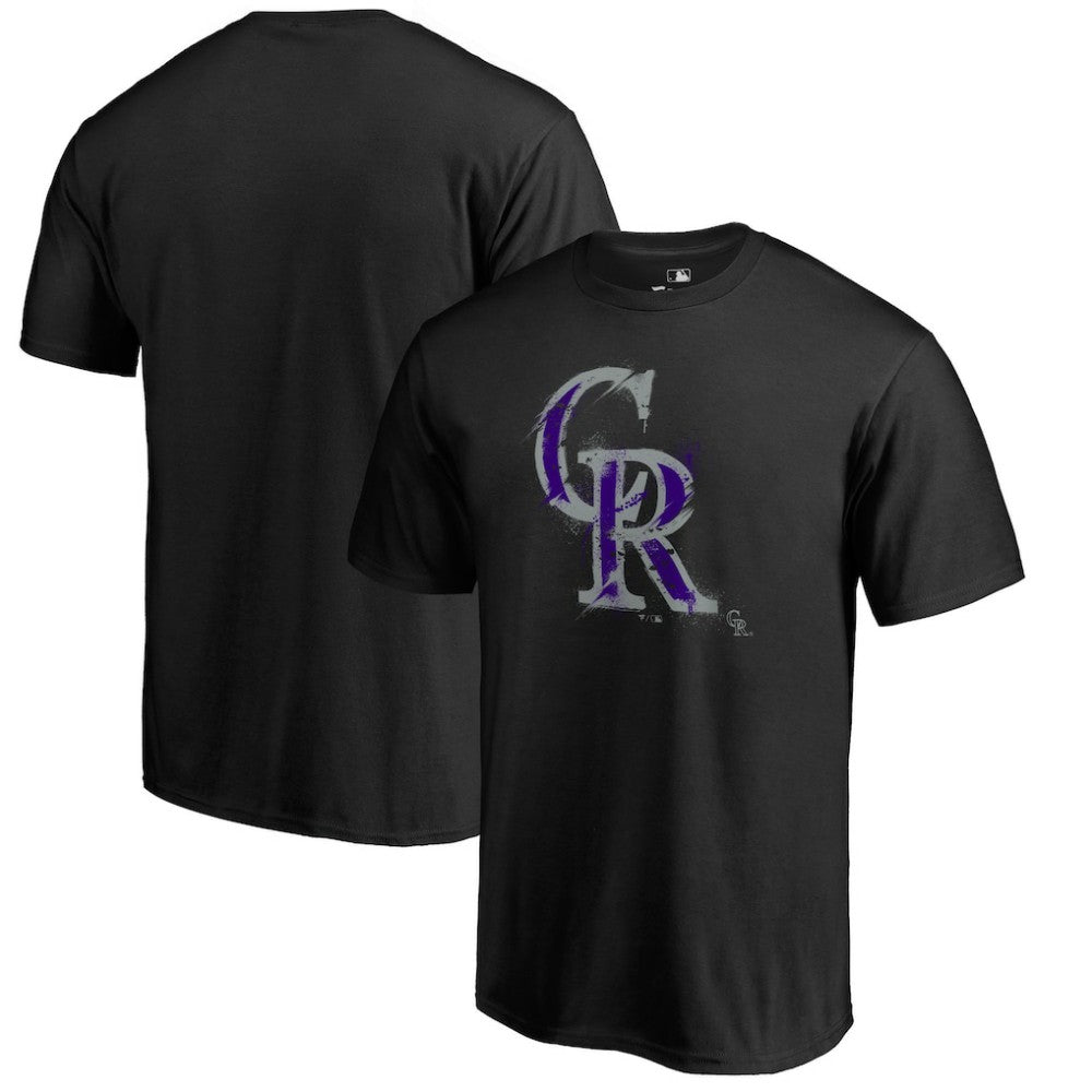MLB Colorado Rockies Splatter Logo T-Shirt