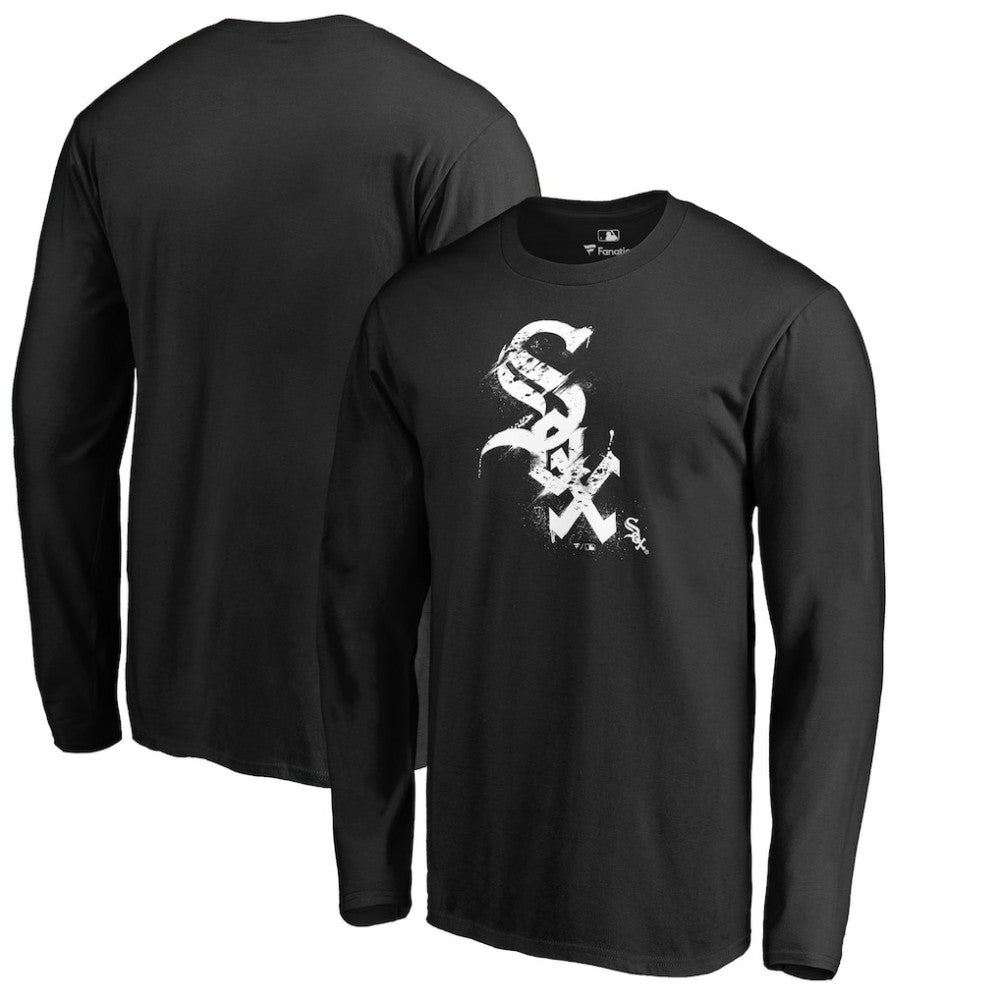 MLB Chicago White Sox Splatter Logo Long Sleeve T-Shirt