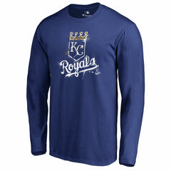 MLB Kansas City Royals Splatter Logo Long Sleeve T-Shirt