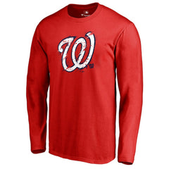 MLB Washington Nationals Splatter Logo Long Sleeve T-Shirt