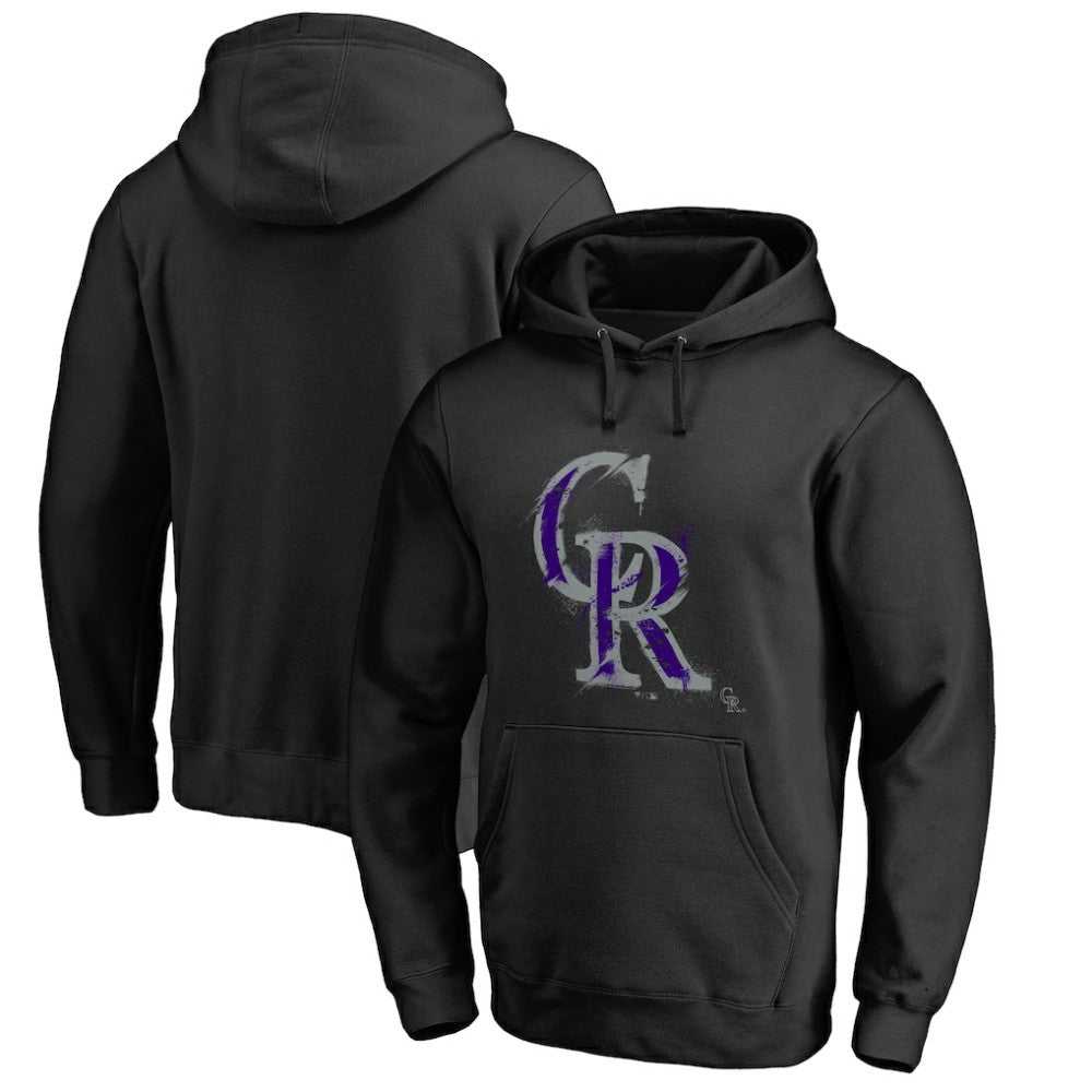 MLB Colorado Rockies Splatter Logo Pullover Hoodie