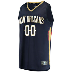 NBA New Orleans Pelicans Fast Break Custom Replica Jersey Navy