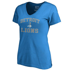 Women's Vintage Collection Victory Arch V-Neck T-Shirt - Detroit Lions
