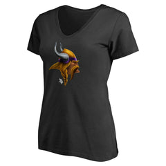 Women's Personalized Midnight Mascot T-Shirt - Minnesota Vikings