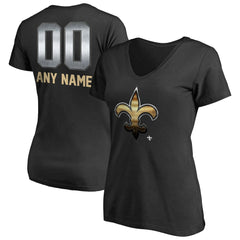 Women's Personalized Midnight Mascot T-Shirt - New Orleans Saints