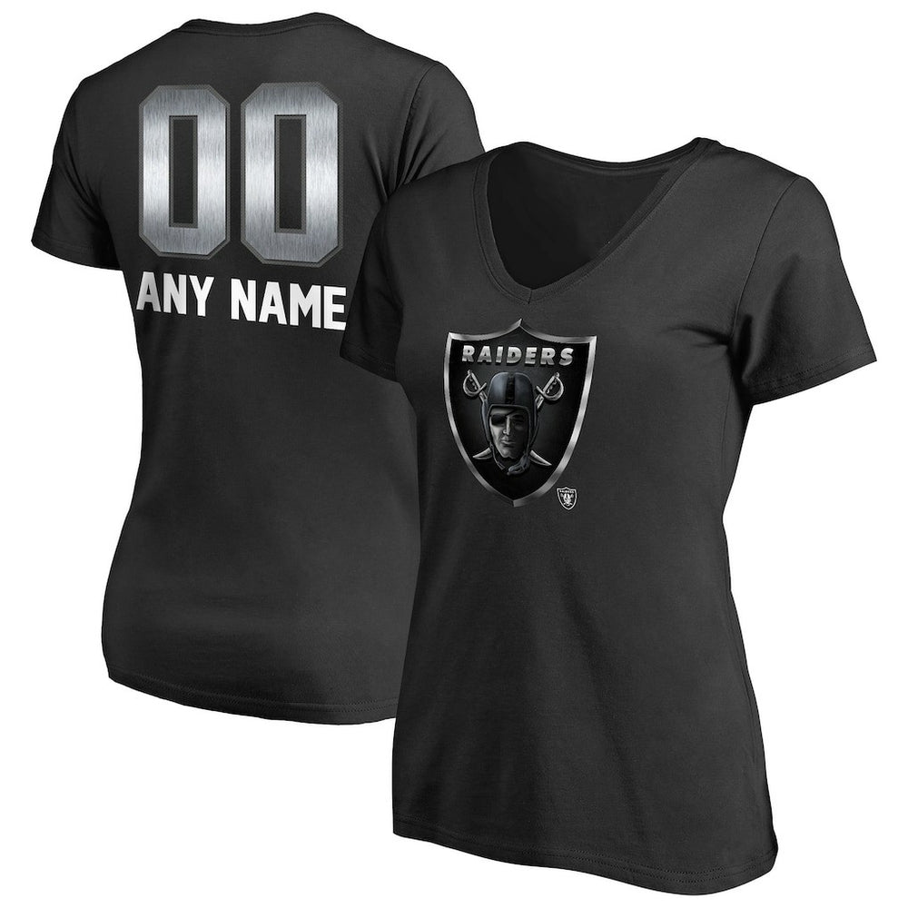 Women's Personalized Midnight Mascot T-Shirt - Las Vegas Raiders