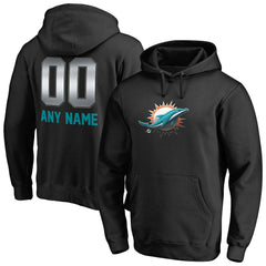 Personalized Midnight Mascot Pullover Hoodie - Miami Dolphins