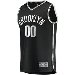 NBA Brooklyn Nets Youth Fast Break Custom Replica Jersey Black