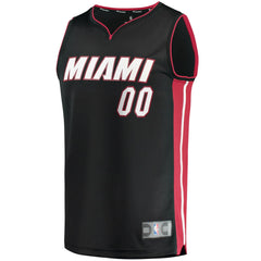 NBA Miami Heat Youth Fast Break Custom Replica Jersey Black