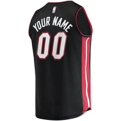 NBA Miami Heat Youth Fast Break Custom Replica Jersey Black