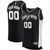 NBA San Antonio Spurs Youth Fast Break Custom Replica Jersey Black
