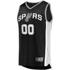 NBA San Antonio Spurs Youth Fast Break Custom Replica Jersey Black