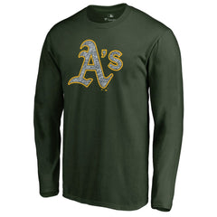 MLB Athletics Static Logo Long Sleeve T-Shirt