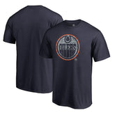 NHL Navy Edmonton Oilers Static Logo T-Shirt