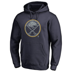 NHL Navy Buffalo Sabres Static Logo Pullover Hoodie