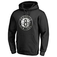 NBA Brooklyn Nets Marble Logo Pullover Hoodie