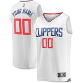 NBA LA Clippers Youth Fast Break Custom Replica Jersey White