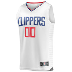 NBA LA Clippers Youth Fast Break Custom Replica Jersey White