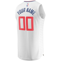 NBA LA Clippers Youth Fast Break Custom Replica Jersey White