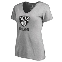 NBA Brooklyn Nets Women's Primary Logo V-Neck T-Shirt