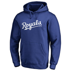 MLB Kansas City Royals Official Wordmark Fitted Pullover Hoodie