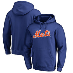 MLB New York Mets Official Wordmark Fitted Pullover Hoodie