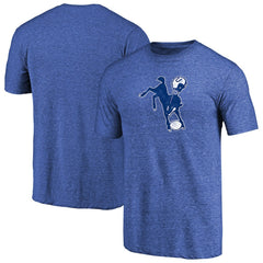 Throwback Logo Tri-Blend T-Shirt - Indianapolis Colts