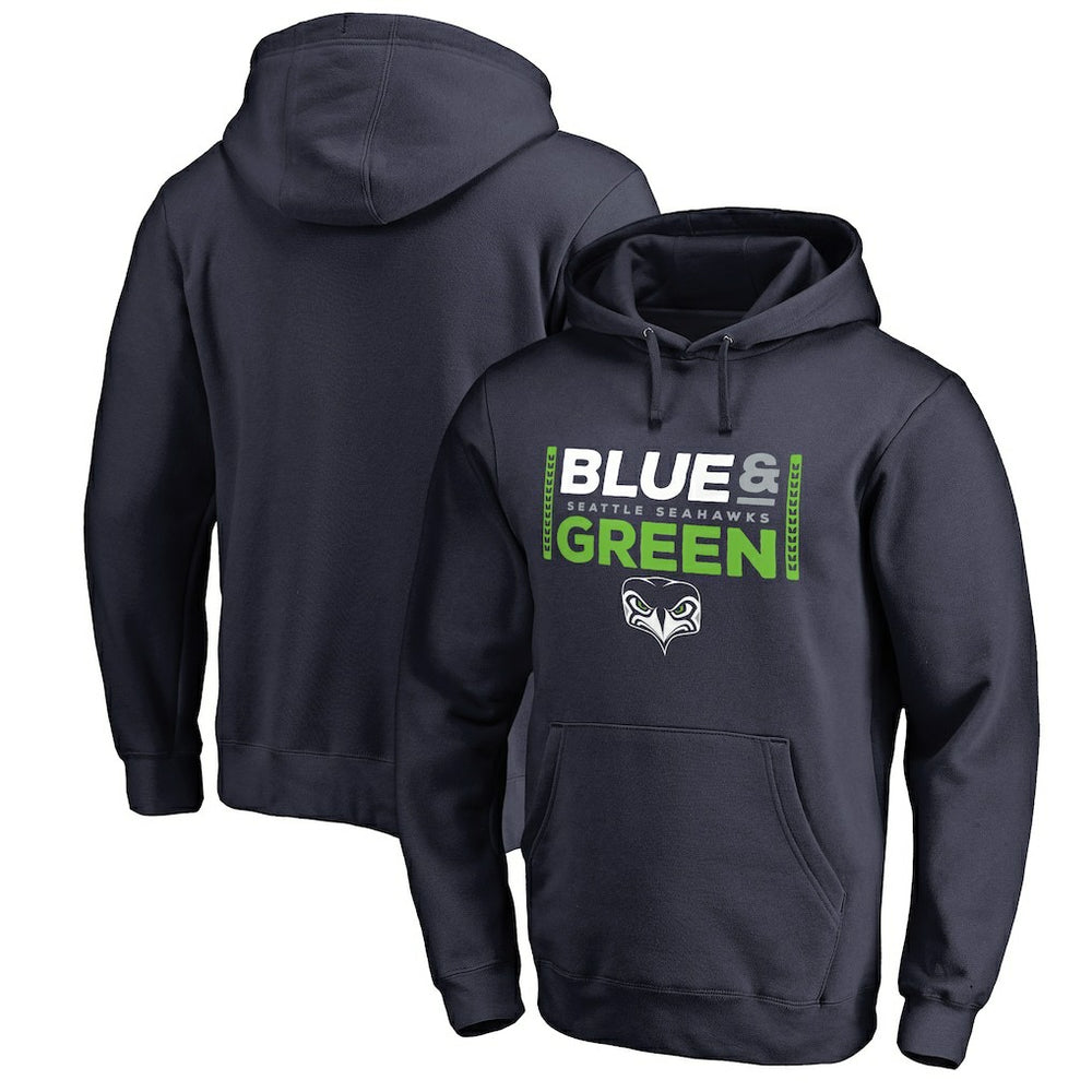 Alternate Team Logo Gear Blue & Green Pullover Hoodie - Seattle Seahawks