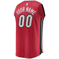 NBA Miami Heat Youth Fast Break Replica Custom Jersey Red