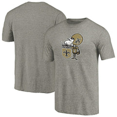 Throwback Logo Tri-Blend T-Shirt - New Orleans Saints