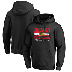 NHL Black Chicago Blackhawks Hometown Collection Pullover Hoodie