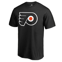 NHL Black Travis Konecny Philadelphia Flyers Team Logo Backer Name & Number T-Shirt